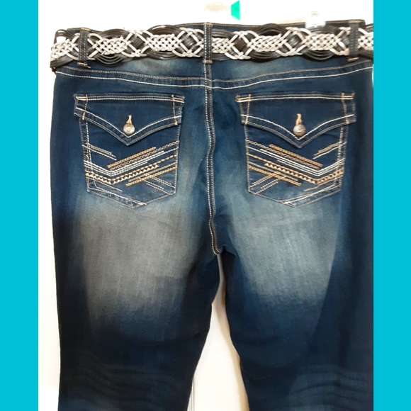 lei Denim - L.E.I. belted Bootcut jeans Sz 15